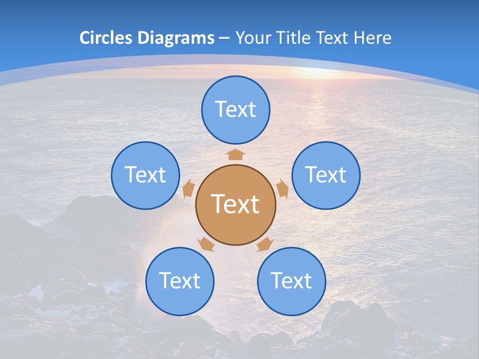 Sunset Blue Natural PowerPoint Template