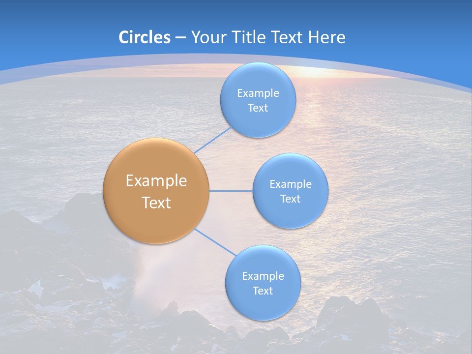 Sunset Blue Natural PowerPoint Template