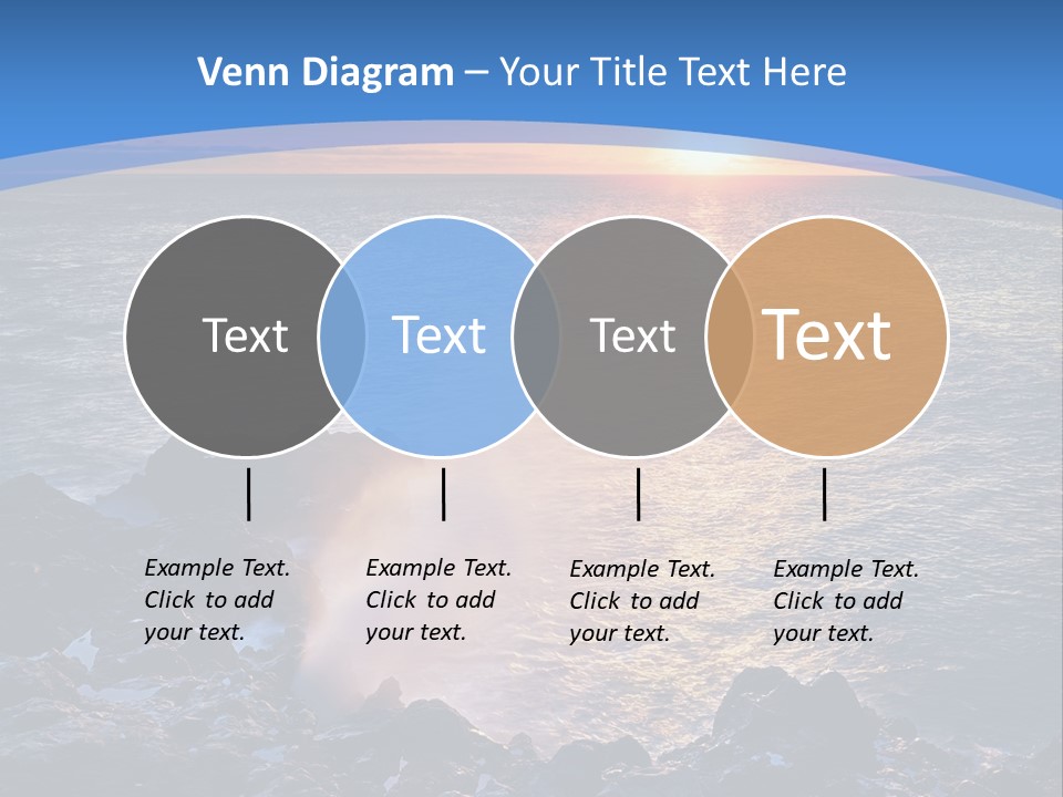 Sunset Blue Natural PowerPoint Template