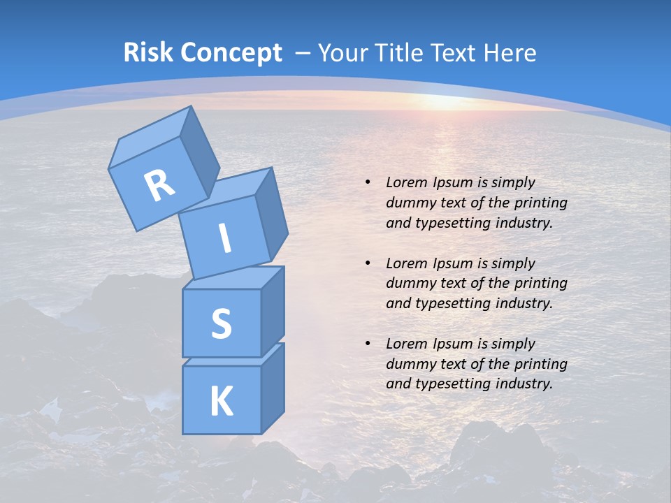 Sunset Blue Natural PowerPoint Template