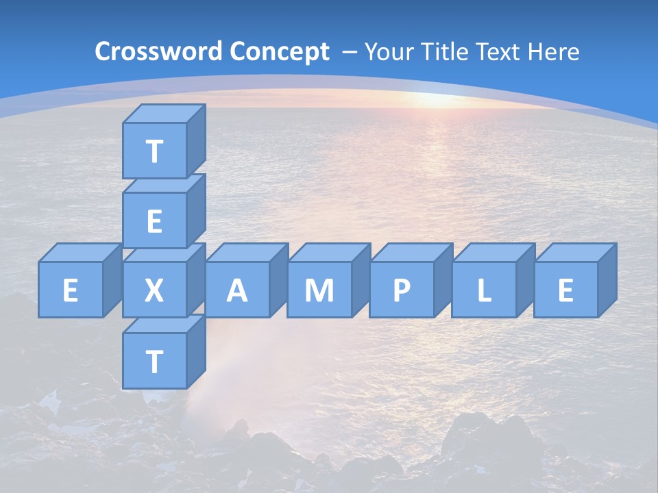 Sunset Blue Natural PowerPoint Template
