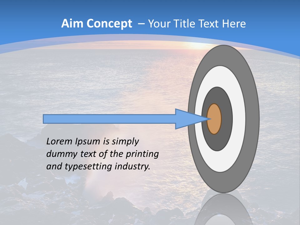 Sunset Blue Natural PowerPoint Template