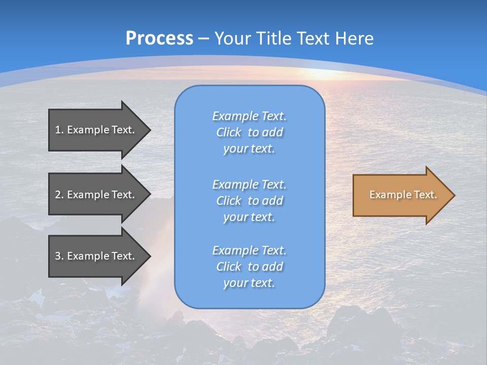 Sunset Blue Natural PowerPoint Template