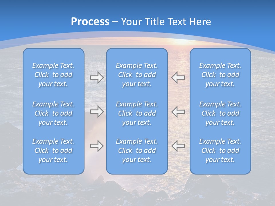 Sunset Blue Natural PowerPoint Template