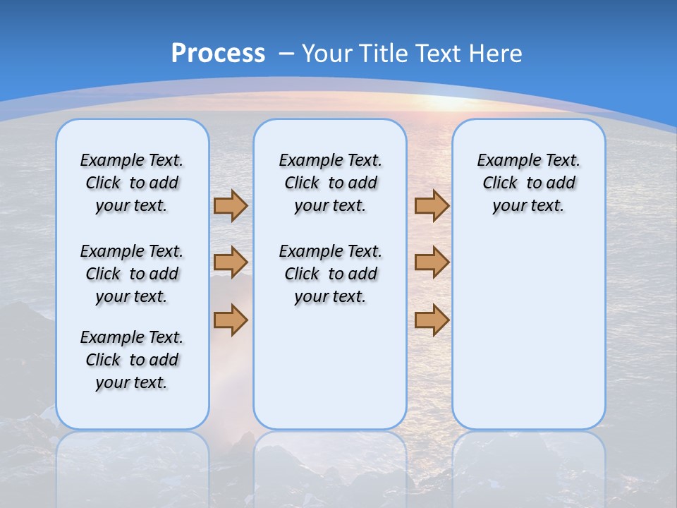 Sunset Blue Natural PowerPoint Template
