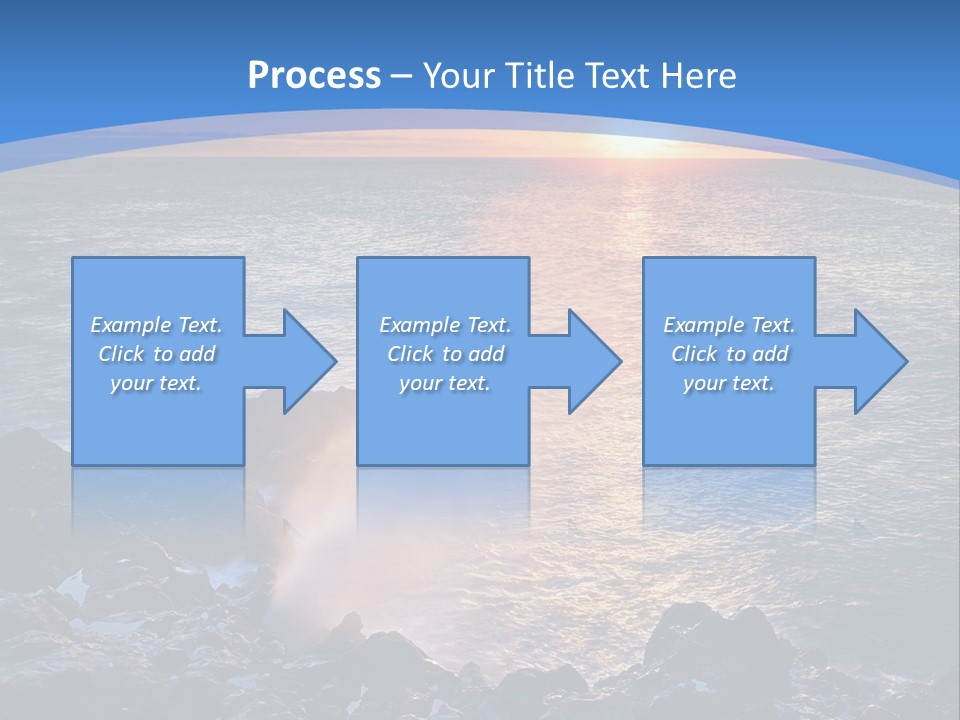 Sunset Blue Natural PowerPoint Template