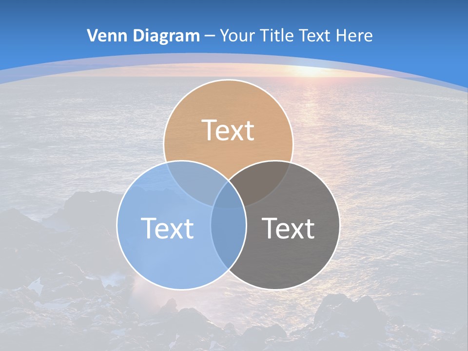 Sunset Blue Natural PowerPoint Template