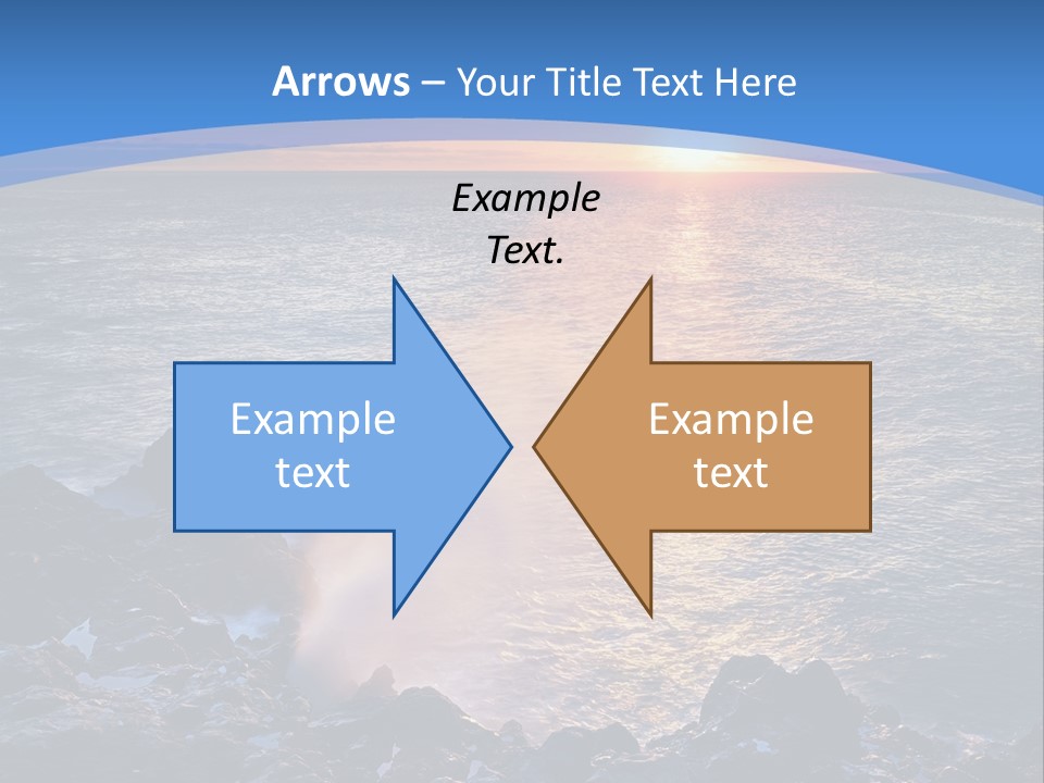 Sunset Blue Natural PowerPoint Template