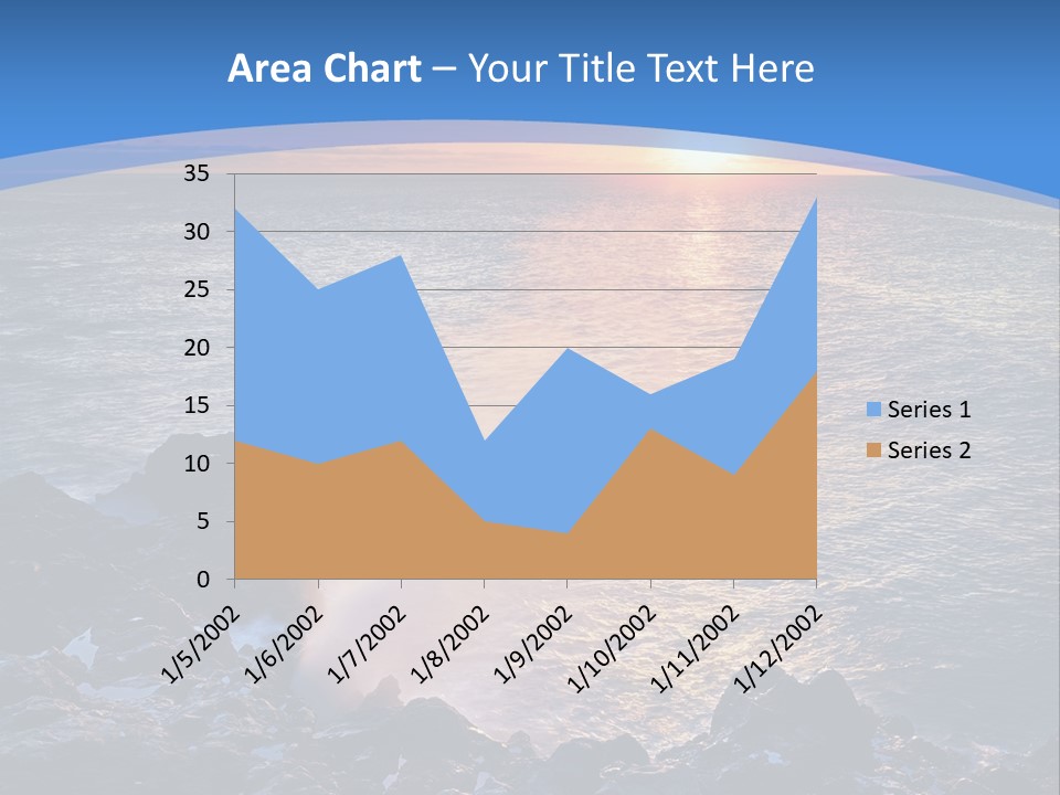 Sunset Blue Natural PowerPoint Template