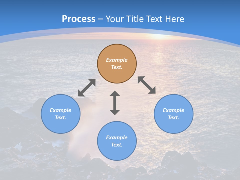 Sunset Blue Natural PowerPoint Template