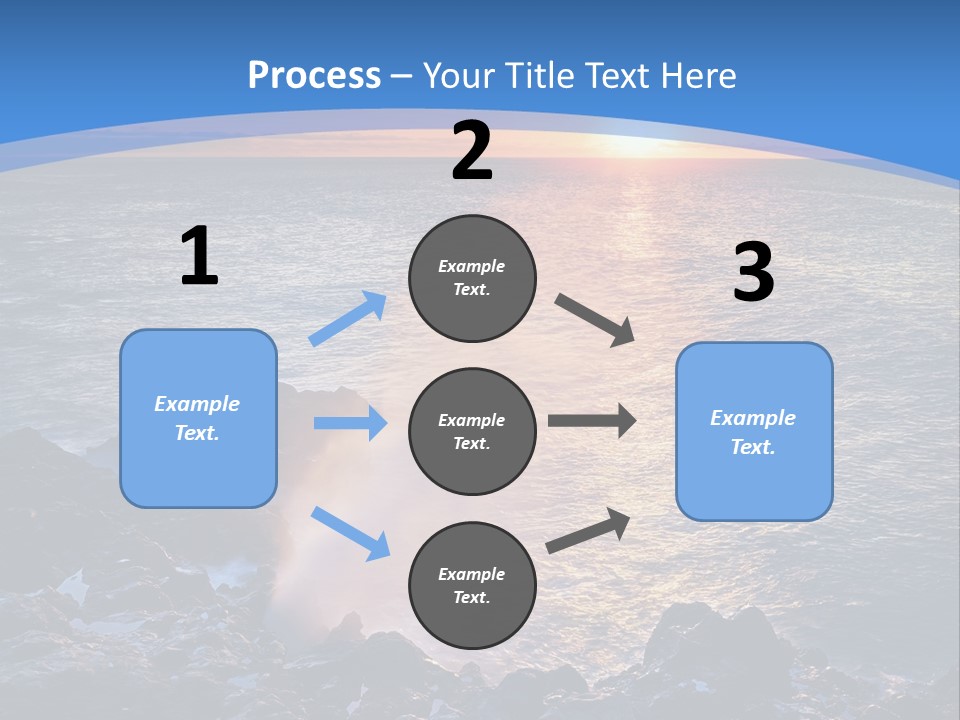 Sunset Blue Natural PowerPoint Template