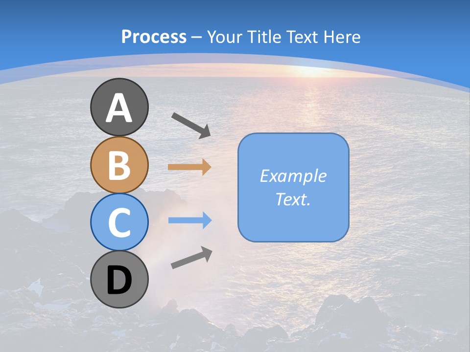 Sunset Blue Natural PowerPoint Template