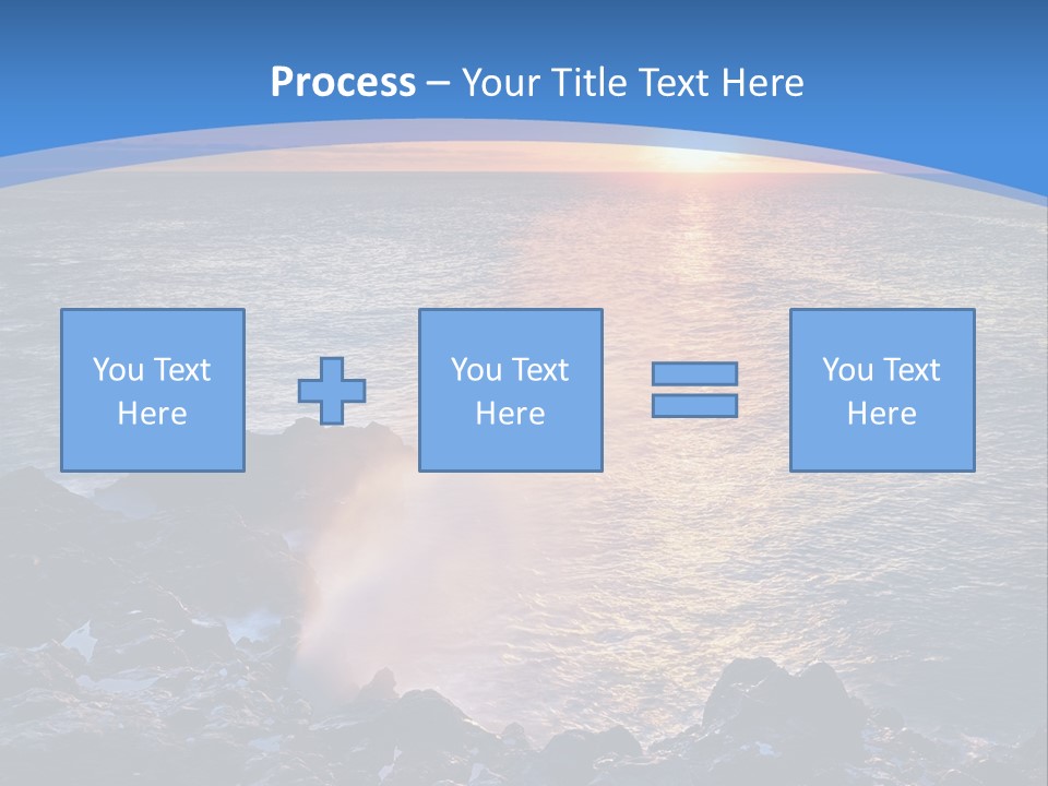 Sunset Blue Natural PowerPoint Template