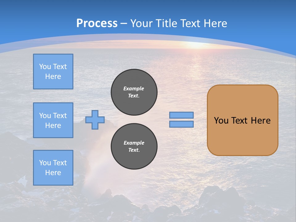 Sunset Blue Natural PowerPoint Template