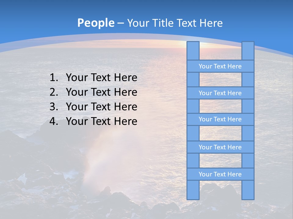 Sunset Blue Natural PowerPoint Template