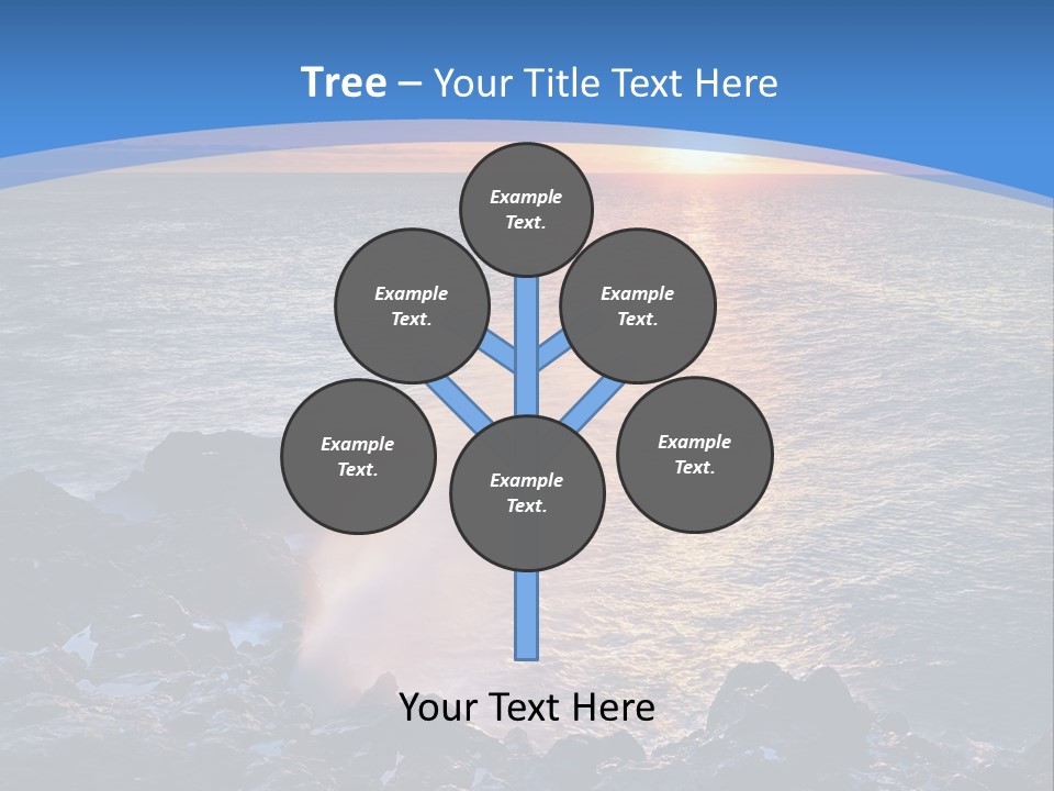 Sunset Blue Natural PowerPoint Template