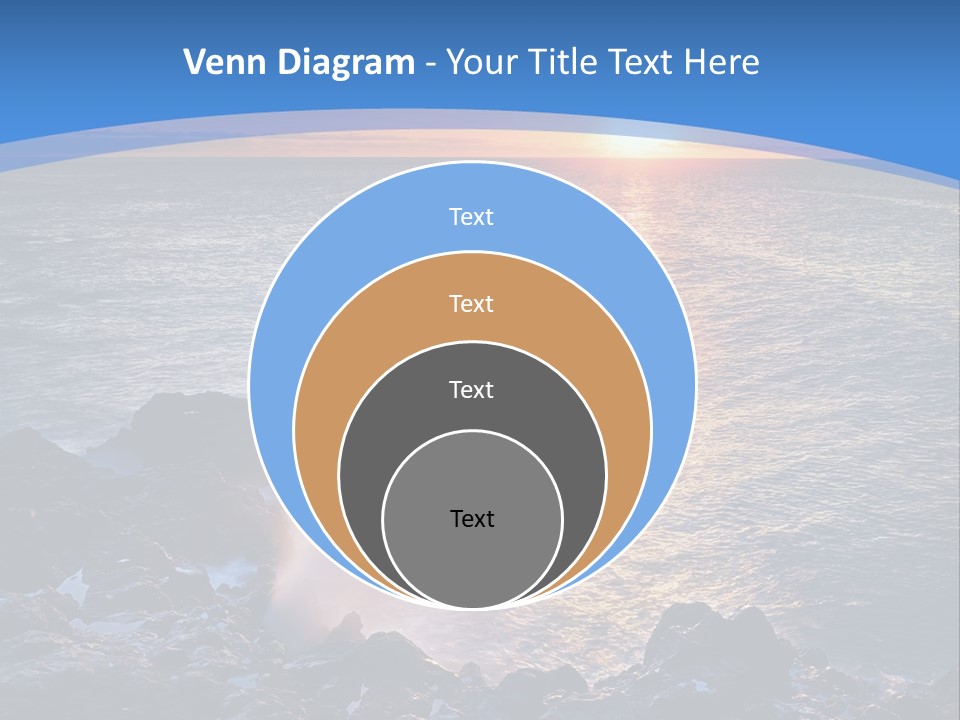 Sunset Blue Natural PowerPoint Template
