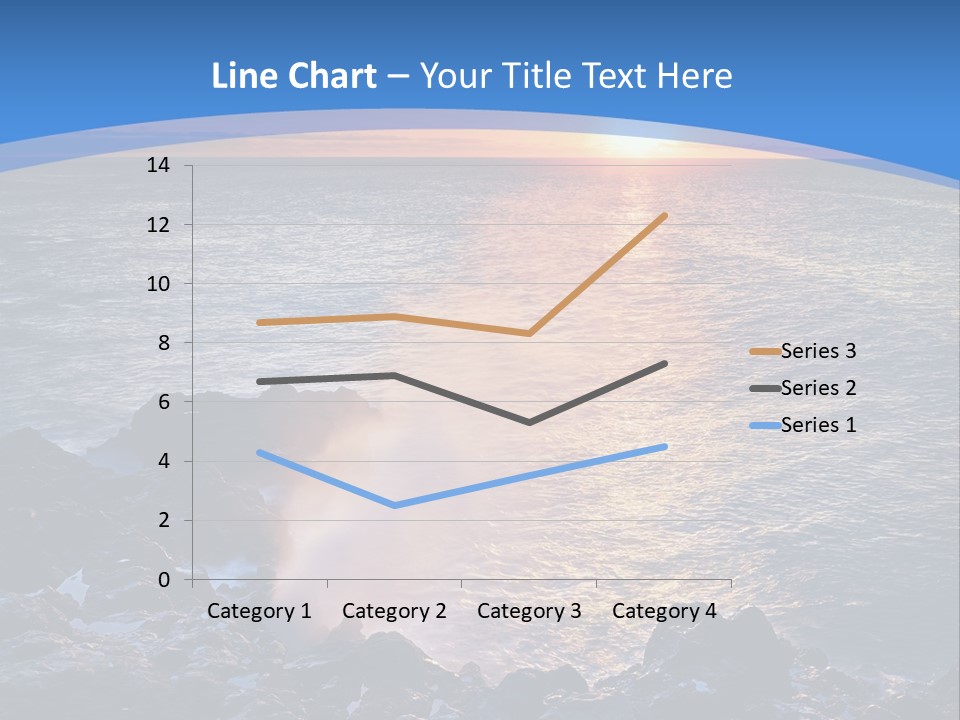 Sunset Blue Natural PowerPoint Template