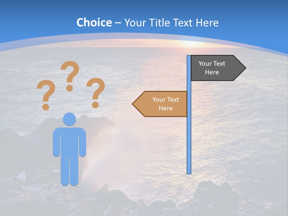 Sunset Blue Natural PowerPoint Template
