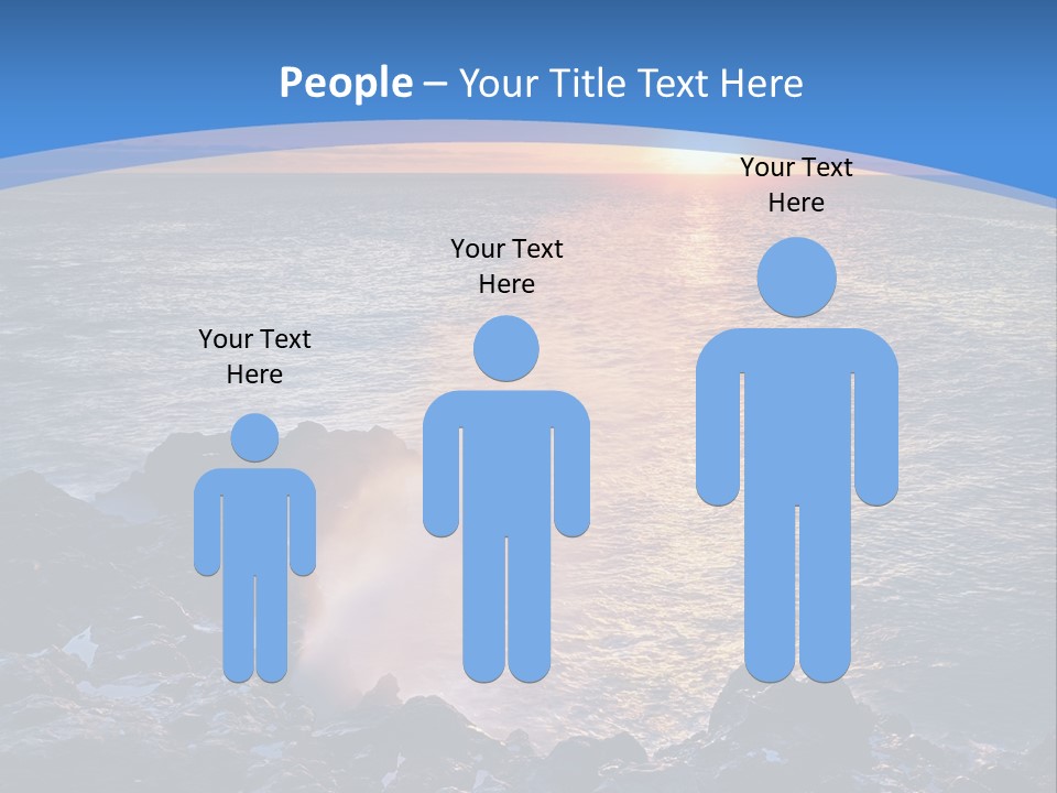 Sunset Blue Natural PowerPoint Template