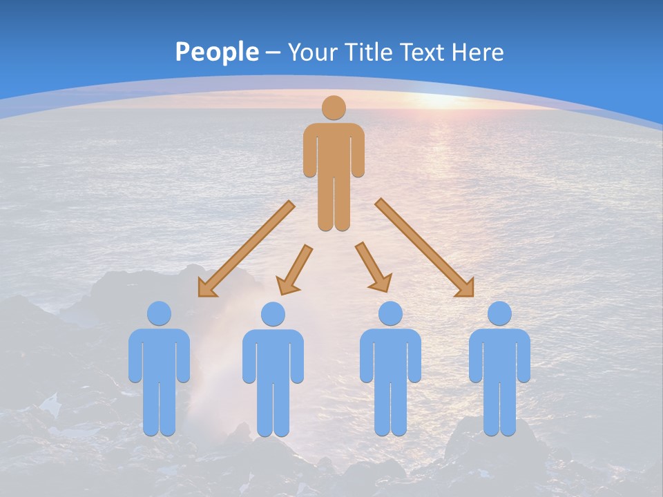 Sunset Blue Natural PowerPoint Template