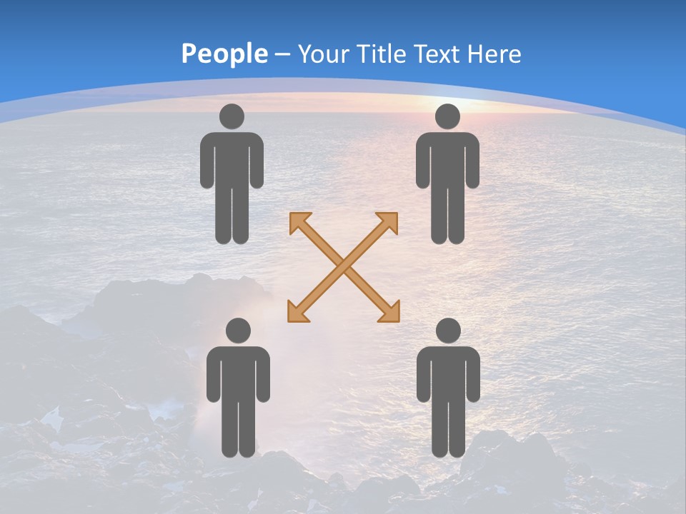 Sunset Blue Natural PowerPoint Template