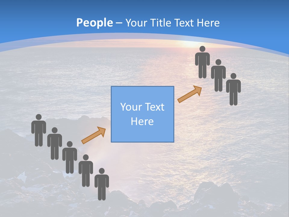 Sunset Blue Natural PowerPoint Template