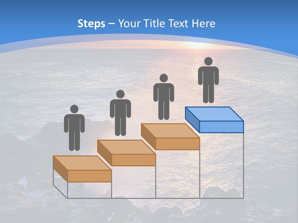 Sunset Blue Natural PowerPoint Template