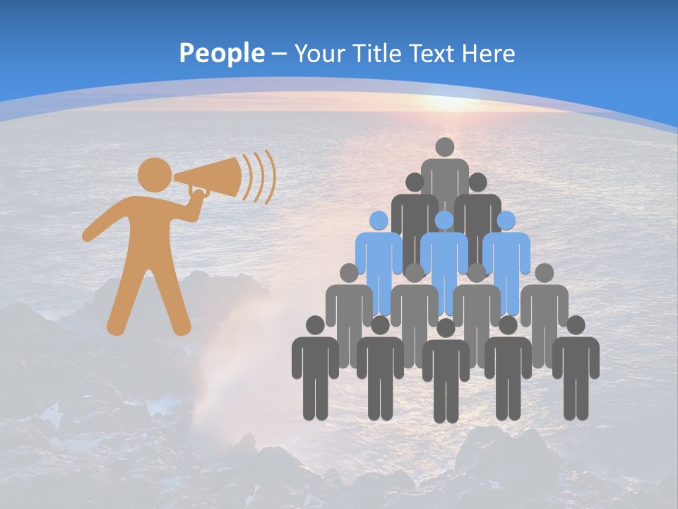 Sunset Blue Natural PowerPoint Template