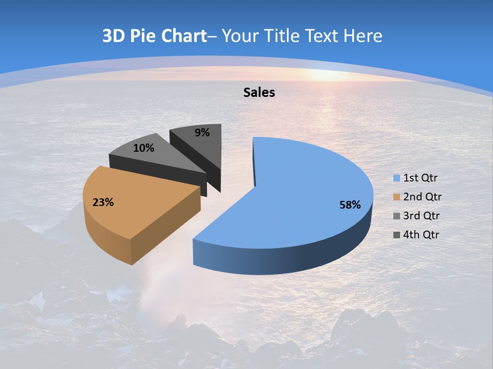 Sunset Blue Natural PowerPoint Template
