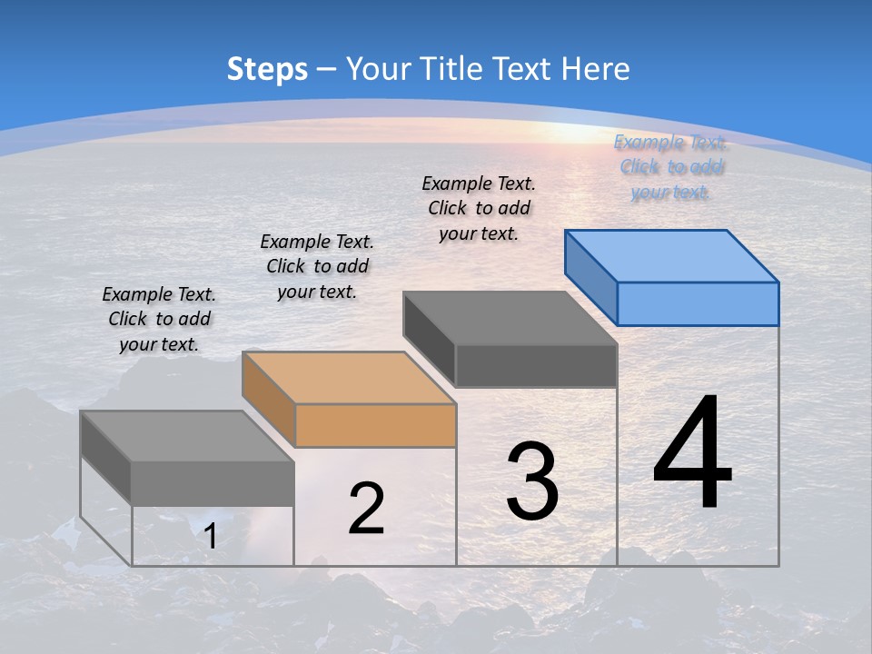 Sunset Blue Natural PowerPoint Template