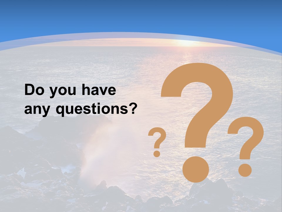 Sunset Blue Natural PowerPoint Template