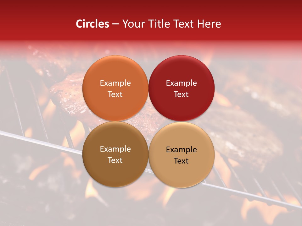 Flame Red Summer PowerPoint Template