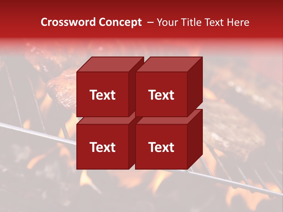 Flame Red Summer PowerPoint Template