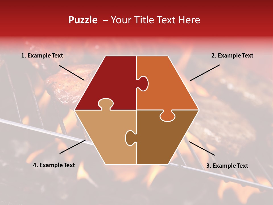 Flame Red Summer PowerPoint Template