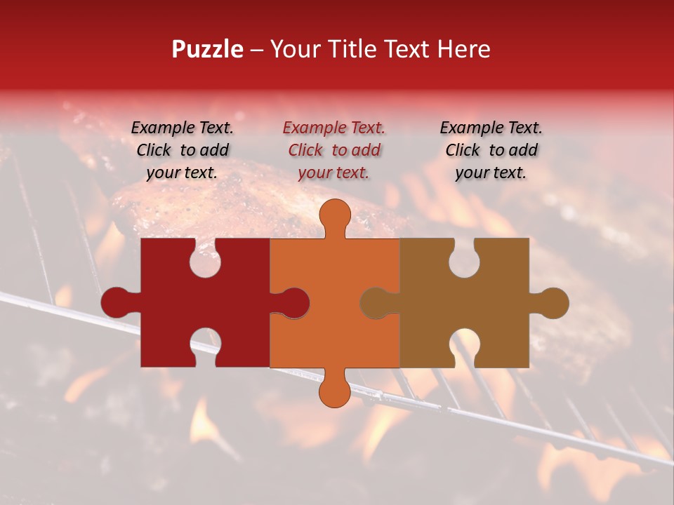 Flame Red Summer PowerPoint Template