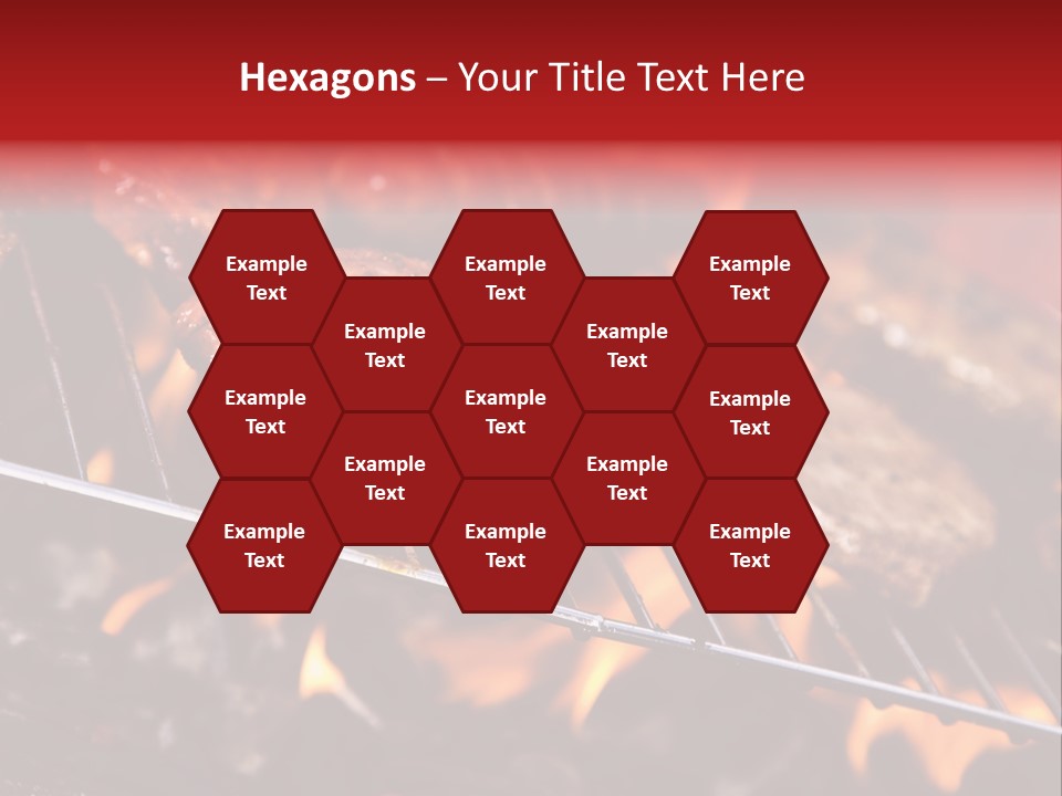 Flame Red Summer PowerPoint Template