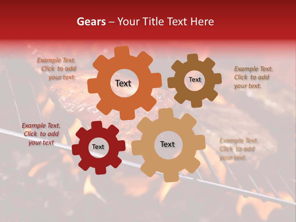 Flame Red Summer PowerPoint Template