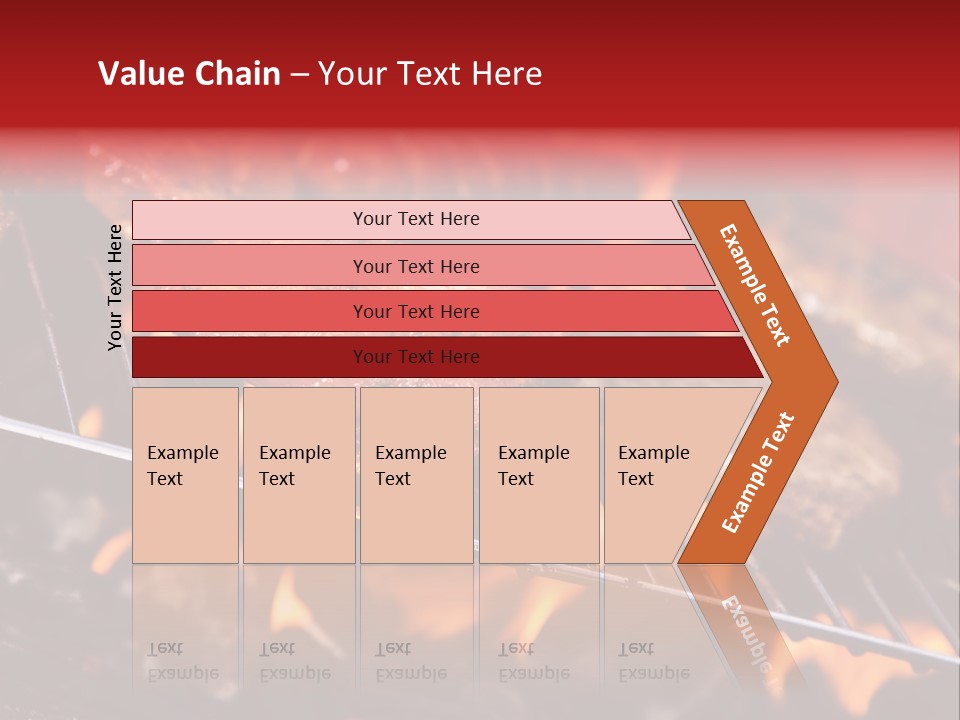 Flame Red Summer PowerPoint Template