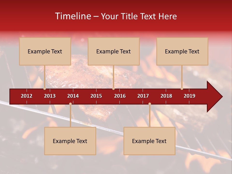 Flame Red Summer PowerPoint Template