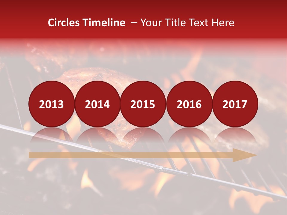 Flame Red Summer PowerPoint Template