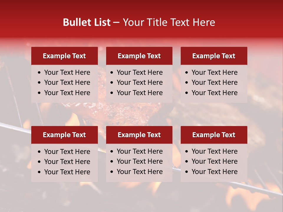 Flame Red Summer PowerPoint Template