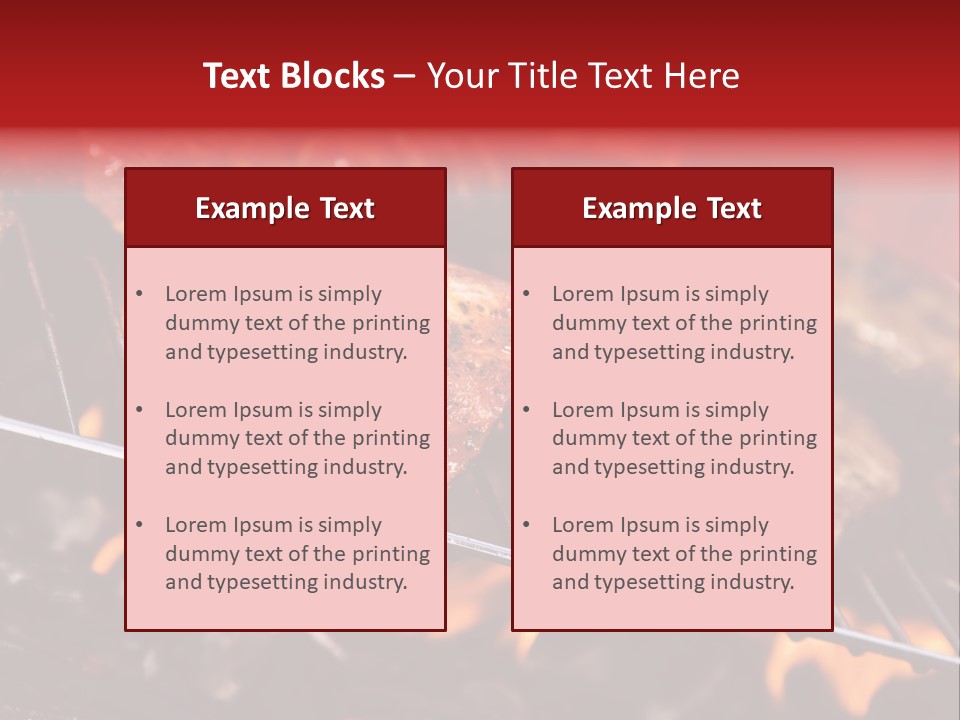 Flame Red Summer PowerPoint Template