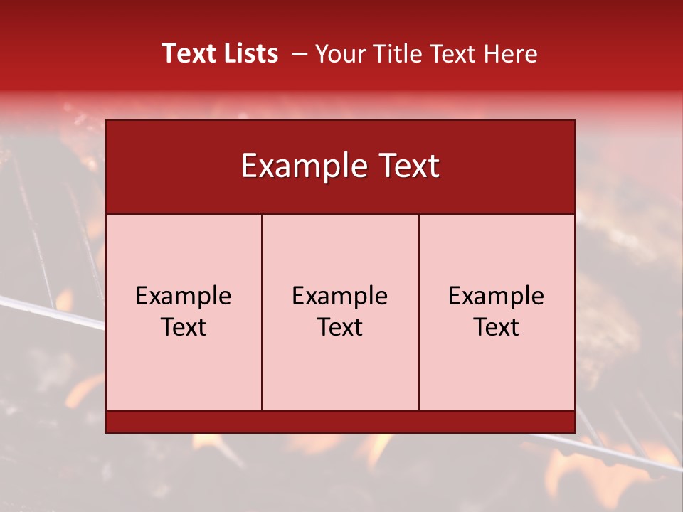 Flame Red Summer PowerPoint Template