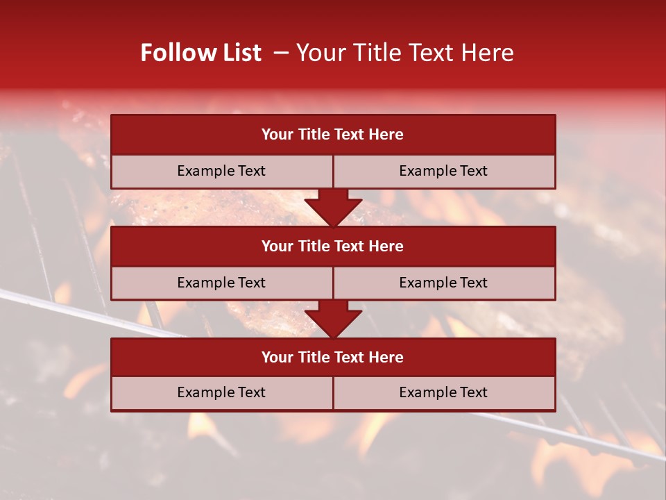 Flame Red Summer PowerPoint Template