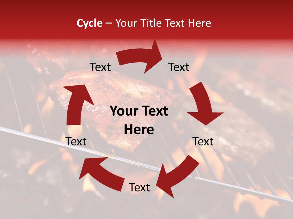 Flame Red Summer PowerPoint Template