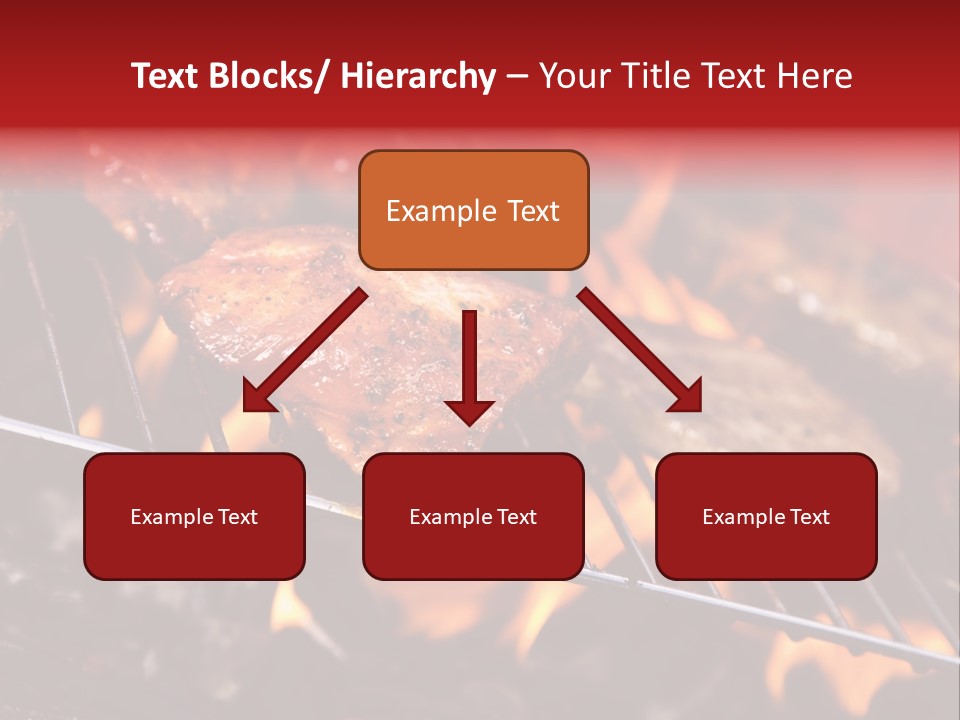 Flame Red Summer PowerPoint Template