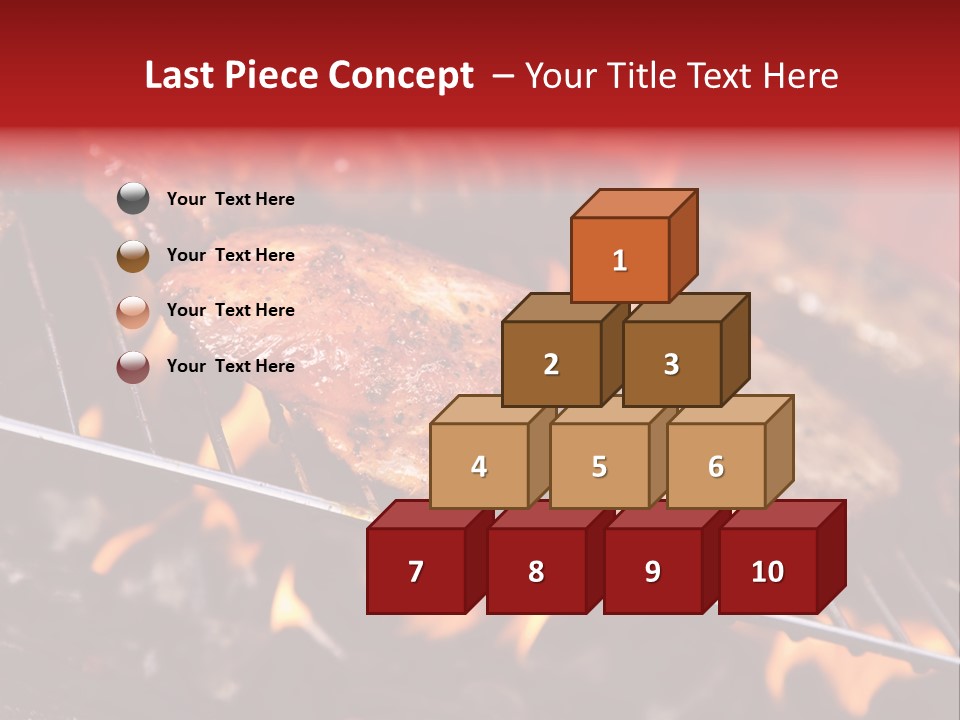 Flame Red Summer PowerPoint Template