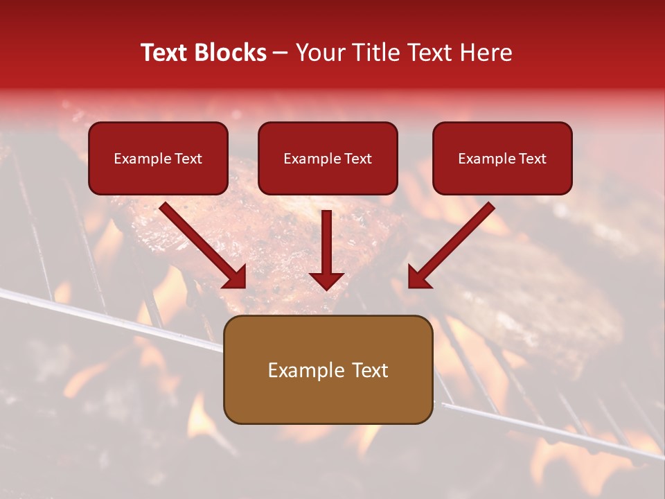 Flame Red Summer PowerPoint Template