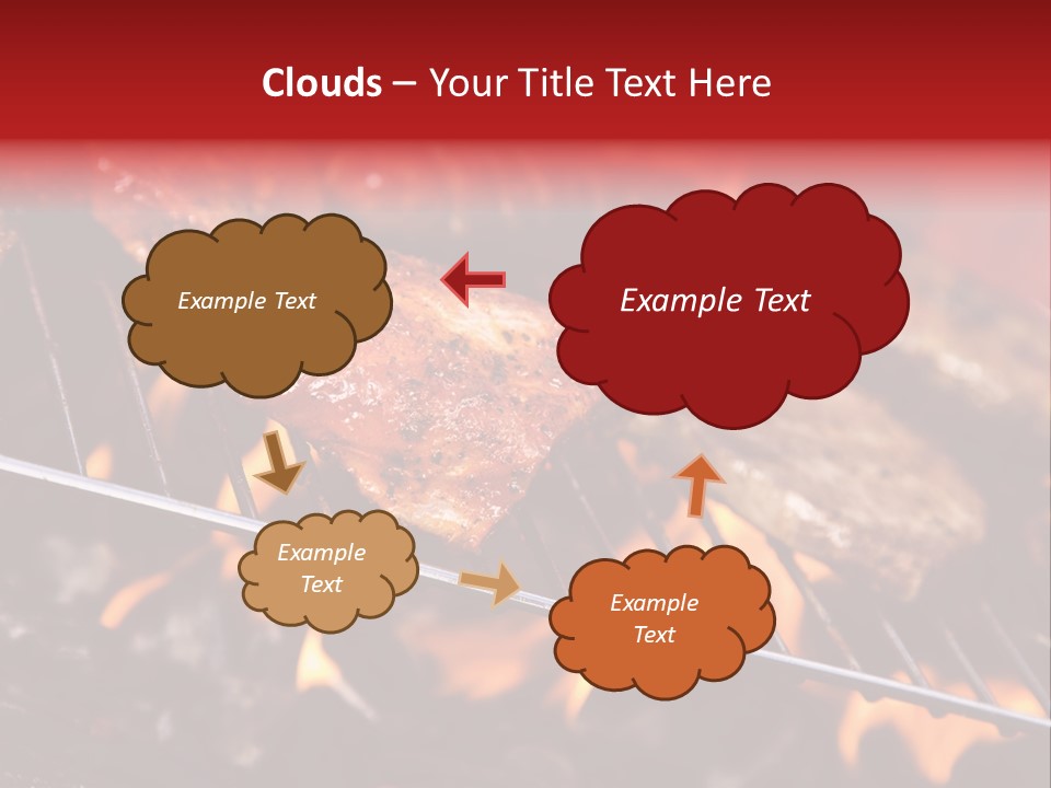 Flame Red Summer PowerPoint Template